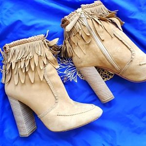 Aquazzura Tiger Lily Suede Fringe Boots